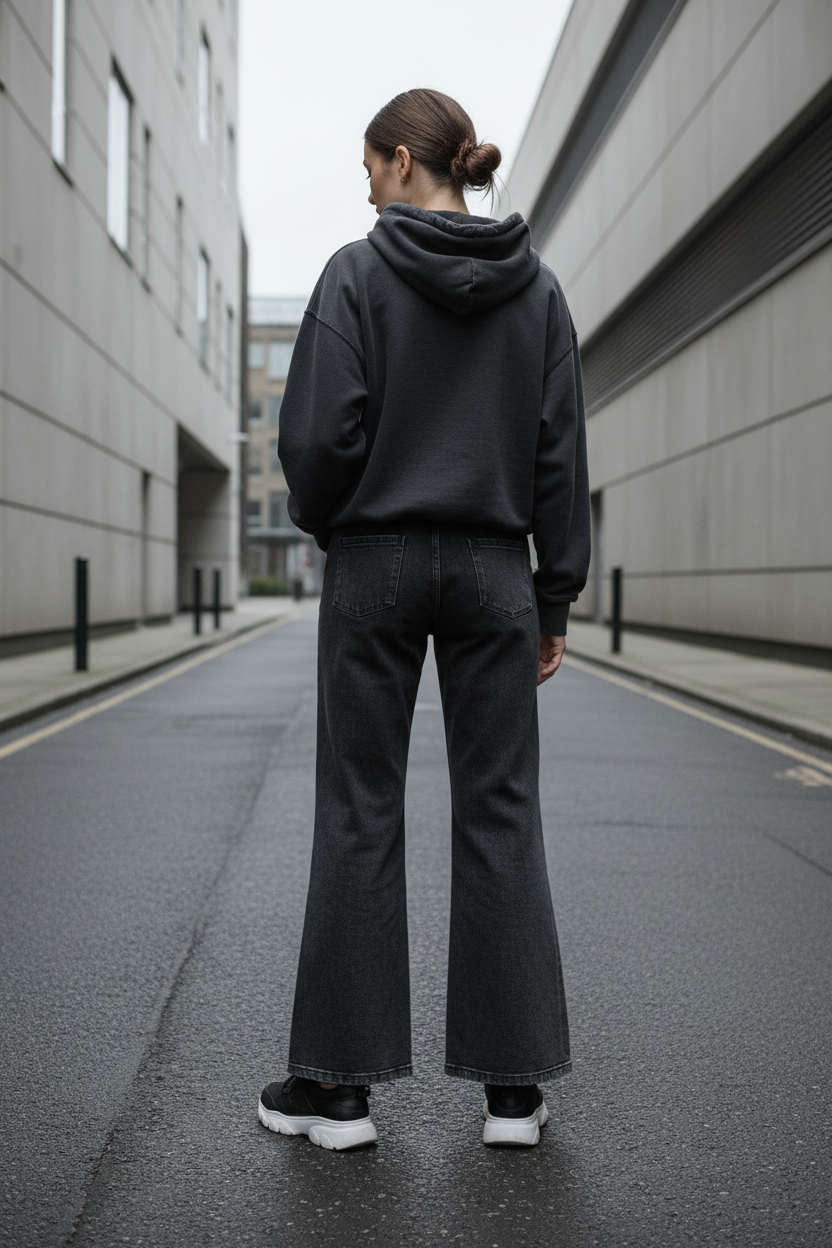Urban Form Plain Mineral Wash Flared Sweatpants