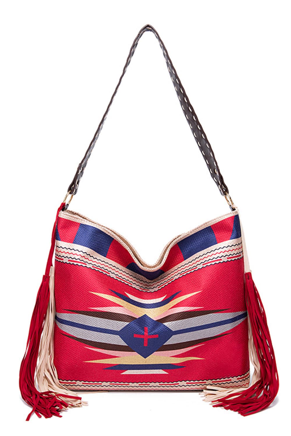 Geometric Canvas Tote Bag - Premium Crossbody Bag from Trendsi - Just $29.75! Shop now at Craftklart.store