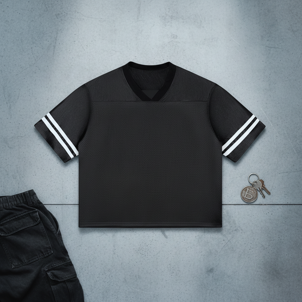 Contrast cut-out V-neck T-shirt by Craftklart, oversized fit, 240GSM urban streetwear tee with stylish cut-out details.