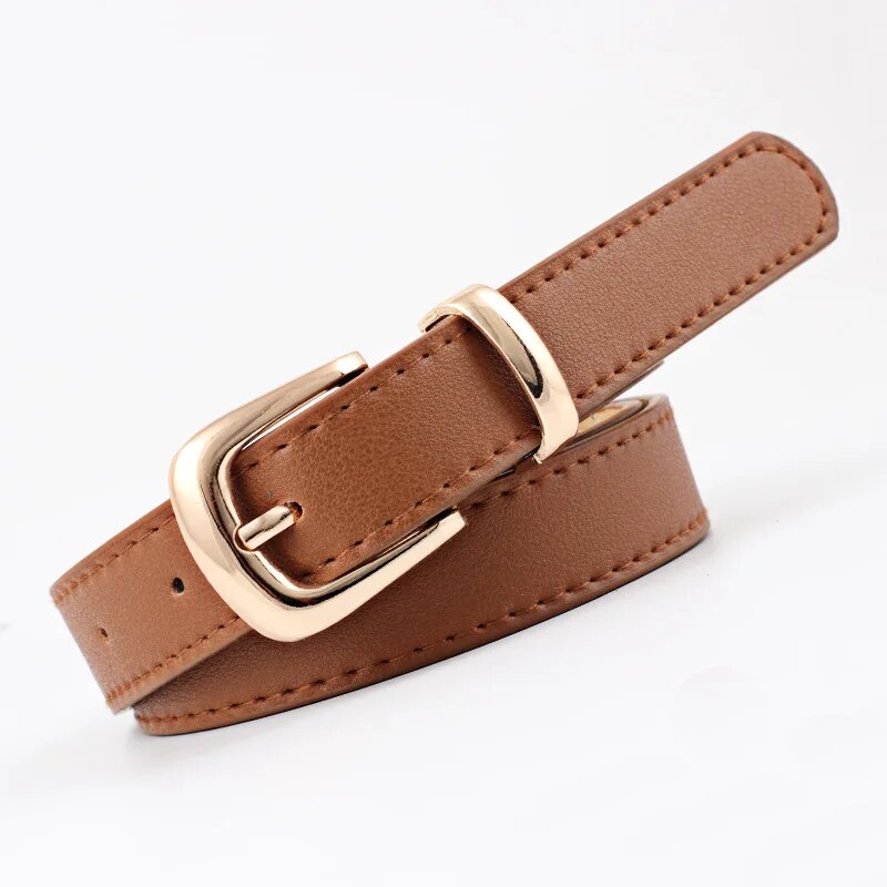 Women Belts PU Leather Simple Metal Buckle Belt - Premium Belt from Craftklart Dropship - Just $4.50! Shop now at Craftklart.store