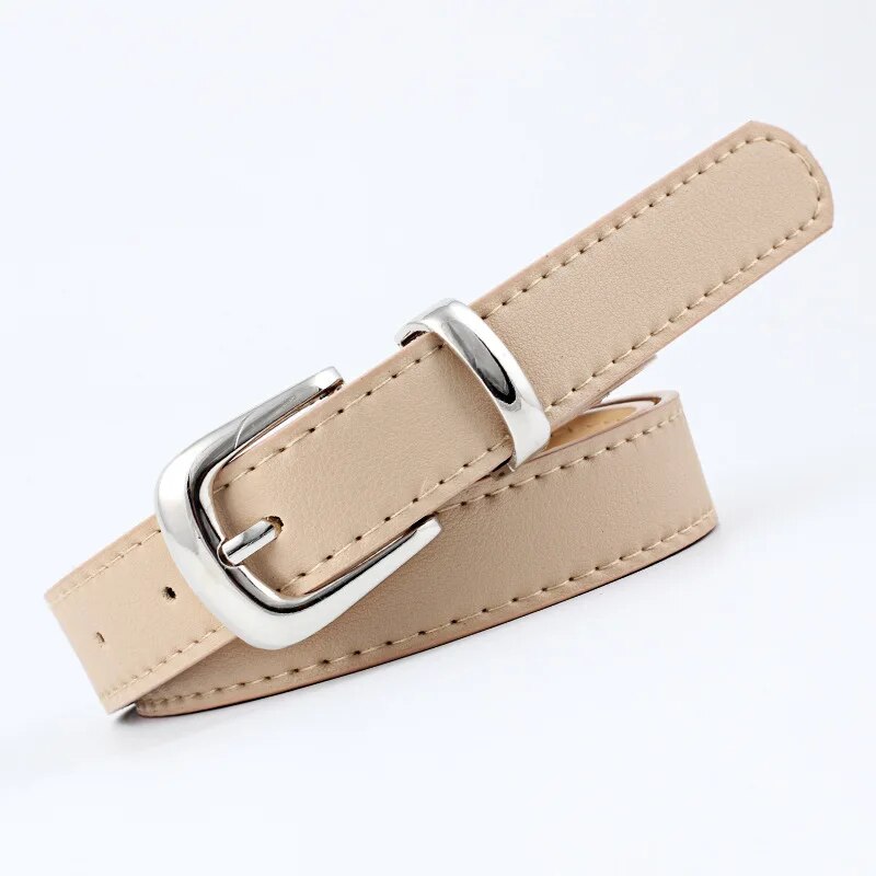 Women Belts PU Leather Simple Metal Buckle Belt - Premium Belt from Craftklart Dropship - Just $4.50! Shop now at Craftklart.store