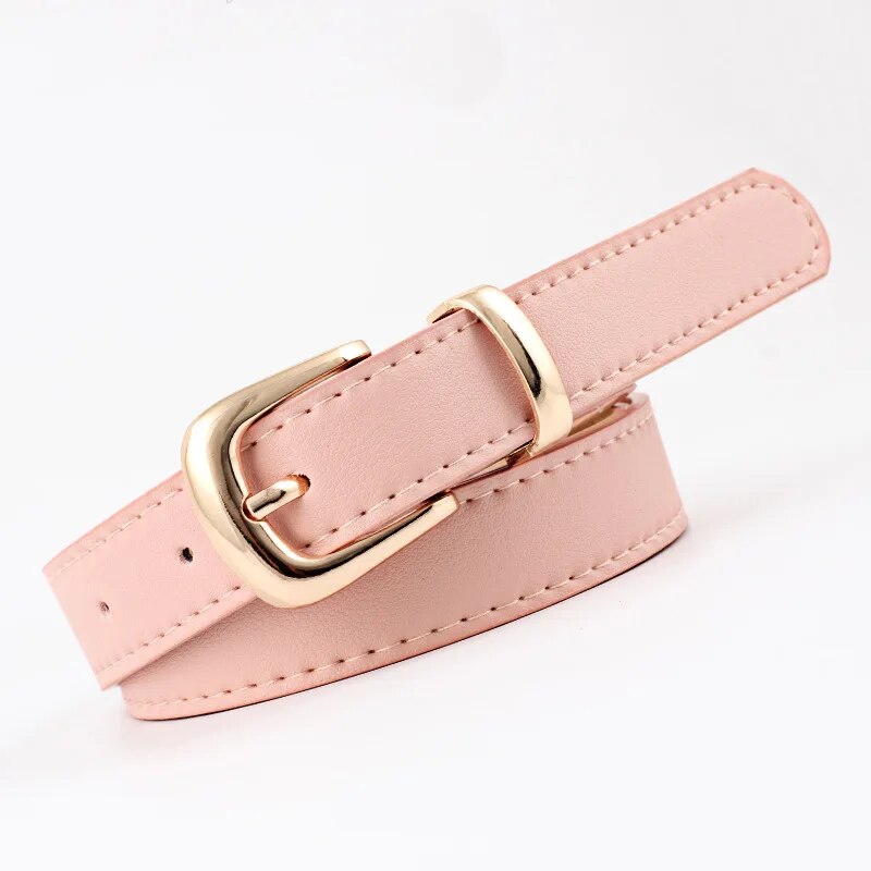 Women Belts PU Leather Simple Metal Buckle Belt - Premium Belt from Craftklart Dropship - Just $4.50! Shop now at Craftklart.store