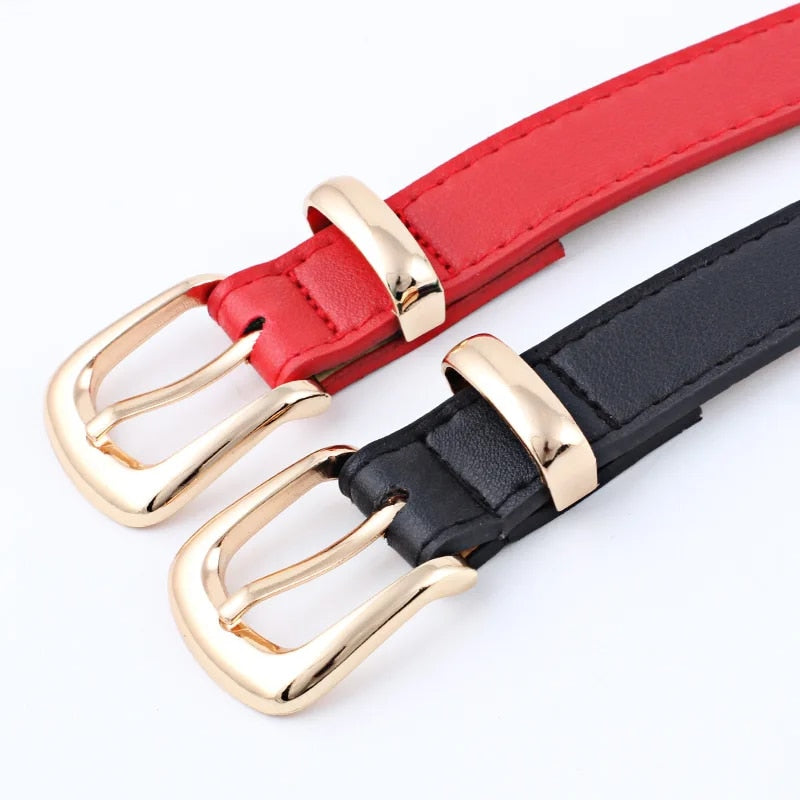 Women Belts PU Leather Simple Metal Buckle Belt - Premium Belt from Craftklart Dropship - Just $4.50! Shop now at Craftklart.store