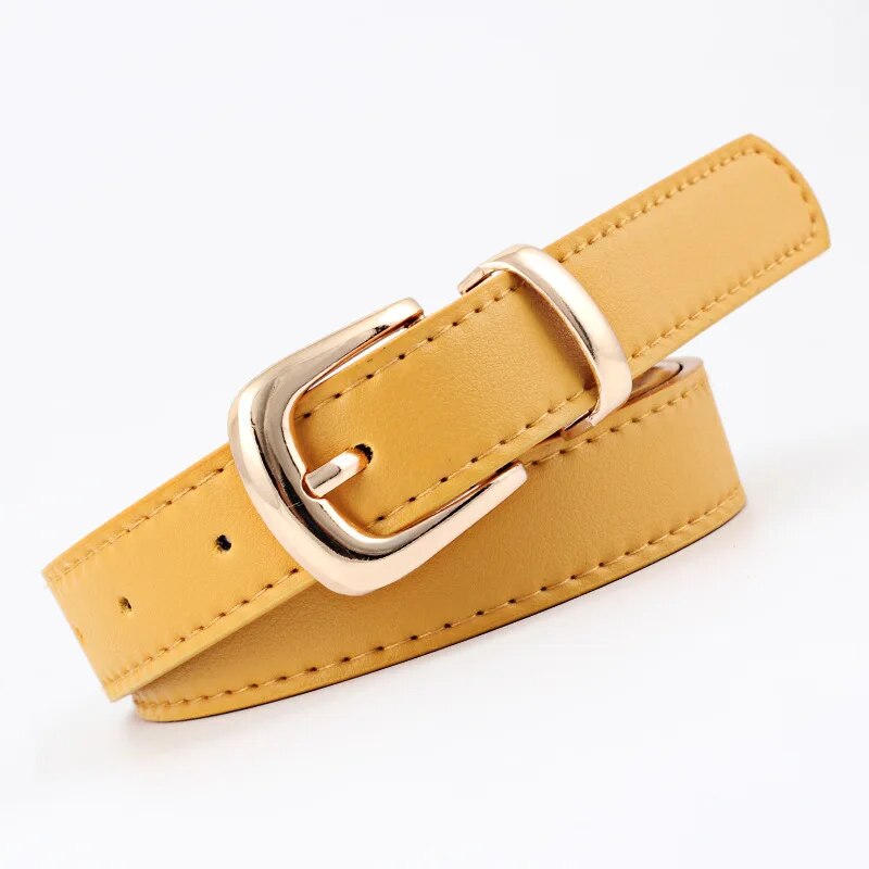 Women Belts PU Leather Simple Metal Buckle Belt - Premium Belt from Craftklart Dropship - Just $4.50! Shop now at Craftklart.store