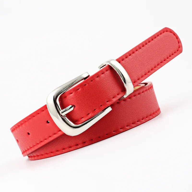 Women Belts PU Leather Simple Metal Buckle Belt - Premium Belt from Craftklart Dropship - Just $4.50! Shop now at Craftklart.store