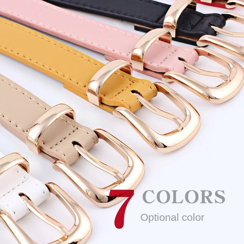 Women Belts PU Leather Simple Metal Buckle Belt - Premium Belt from Craftklart Dropship - Just $4.50! Shop now at Craftklart.store