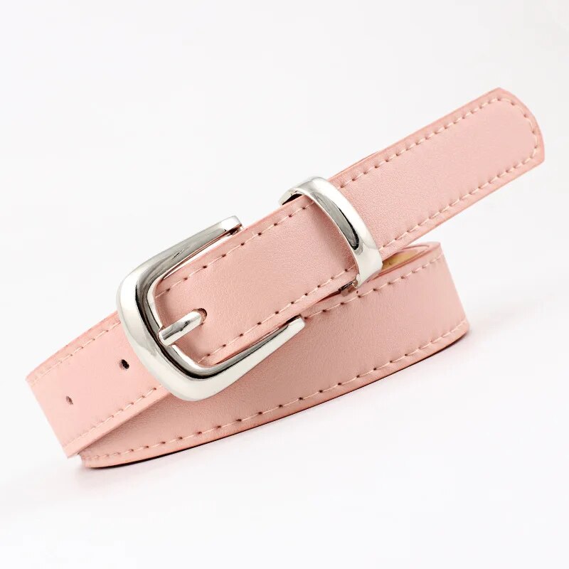 Women Belts PU Leather Simple Metal Buckle Belt - Premium Belt from Craftklart Dropship - Just $4.50! Shop now at Craftklart.store