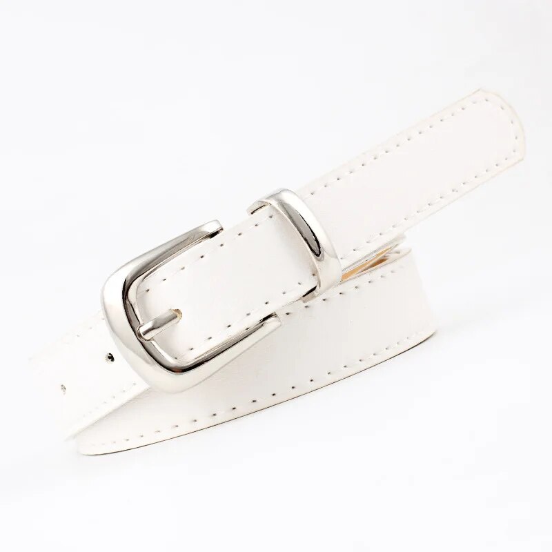 Women Belts PU Leather Simple Metal Buckle Belt - Premium Belt from Craftklart Dropship - Just $4.50! Shop now at Craftklart.store