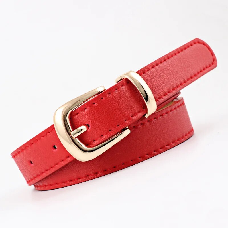 Women Belts PU Leather Simple Metal Buckle Belt - Premium Belt from Craftklart Dropship - Just $4.50! Shop now at Craftklart.store