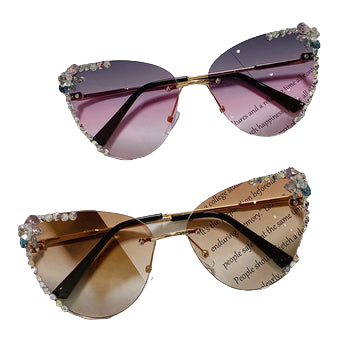 Cats Eye Women Luxury Rhinestone Vintage Sun Glasses - Premium Sunglasses from Craftklart - Just $31.50! Shop now at Craftklart