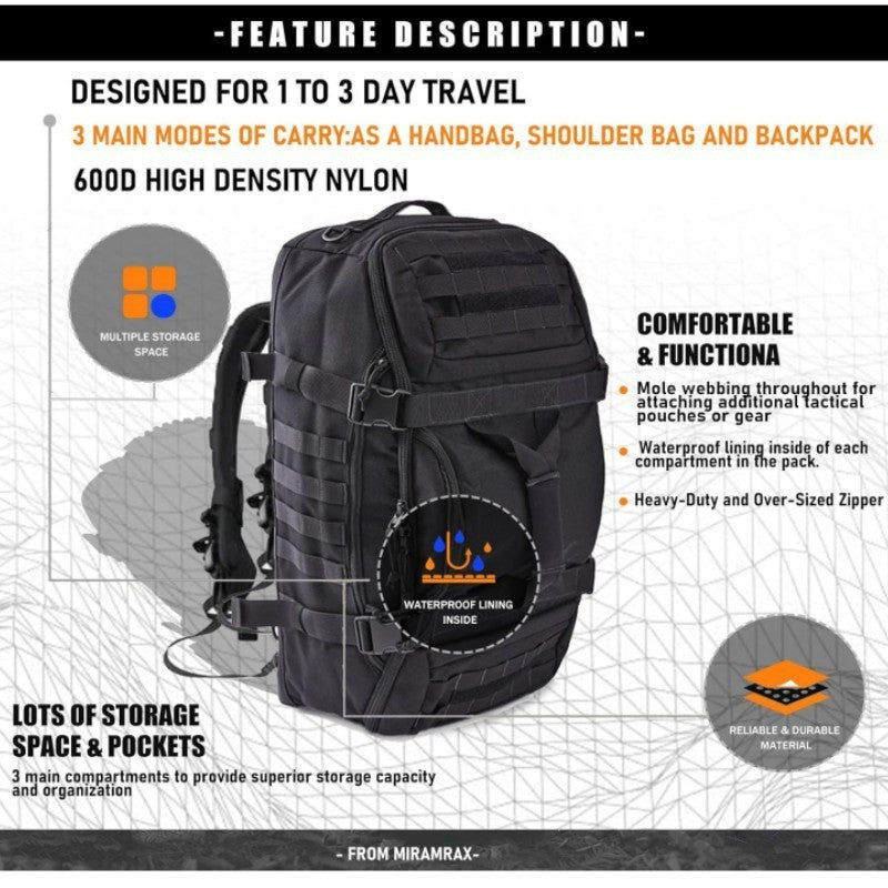 Multifunctional Outdoor Camouflage Tactical Durable  Backpack - Craftklart.store