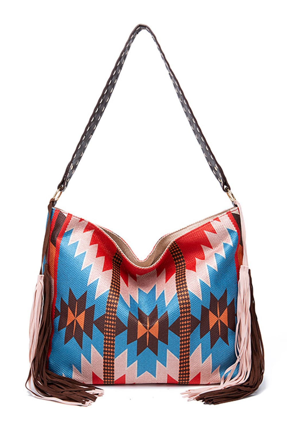 Geometric Canvas Tote Bag - Premium Crossbody Bag from Trendsi - Just $29.75! Shop now at Craftklart.store