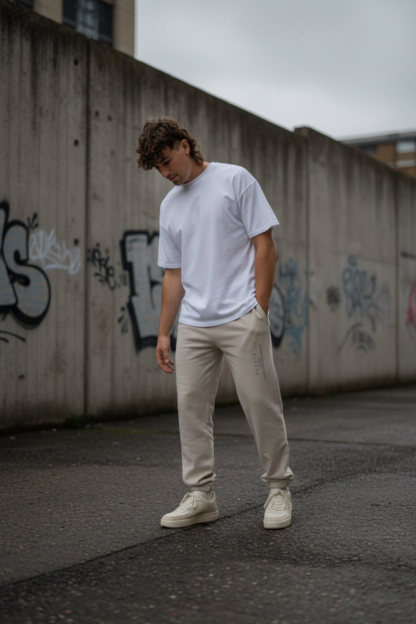 CKL Unseen Jogger made from organic cotton fleece, featuring a relaxed streetwear fit with elastic cuffs and side pockets.