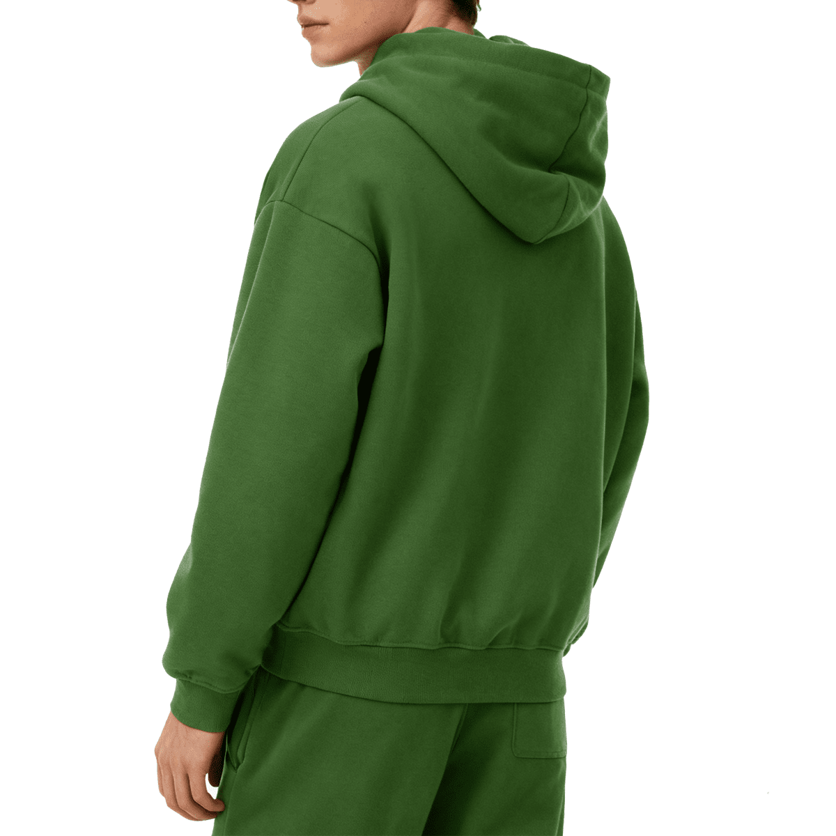 Unisex oversized zip-up hoodie in heavyweight 460GSM fabric, featuring a cropped design and streetwear style from Craftklart.