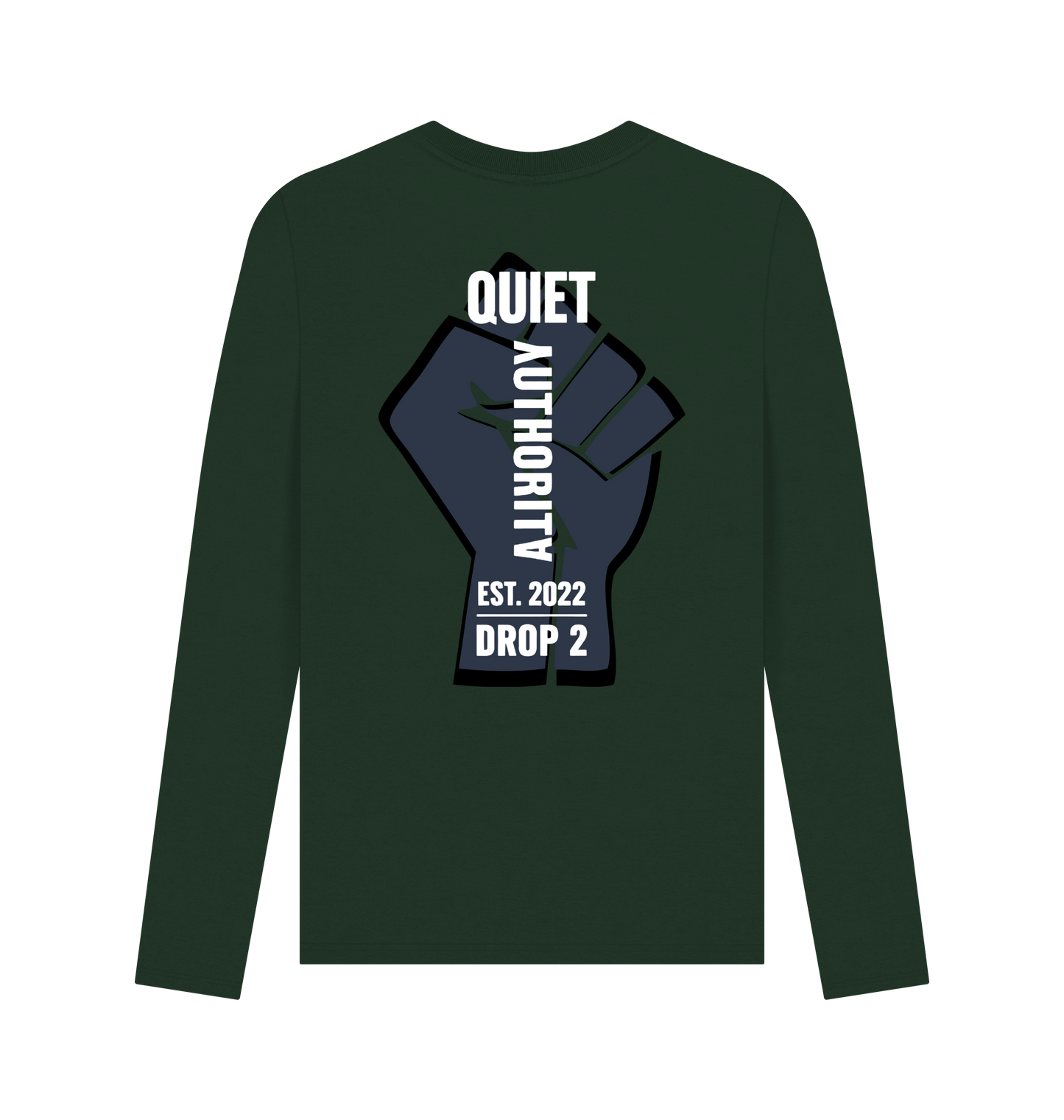 Craftklart organic cotton long sleeve T-shirt in natural color, sustainable streetwear essential with a comfortable fit.