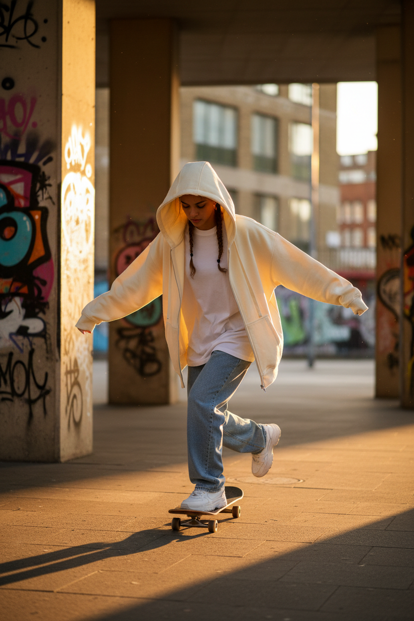 Craftklart Drop-Shoulder Zip-Up Hoodie — Heavyweight Unisex Essential