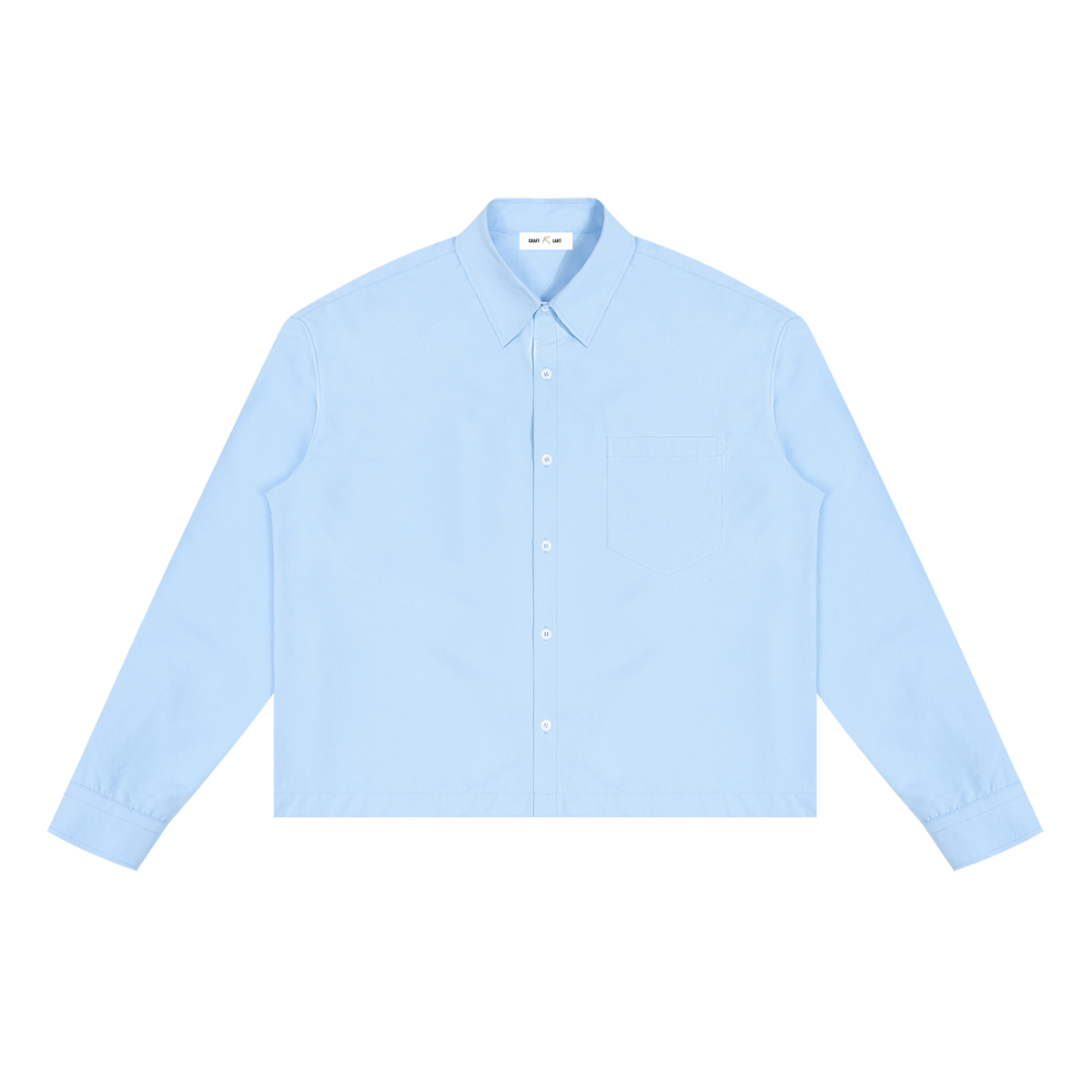 Plain Boxy Long Sleeve Shirt