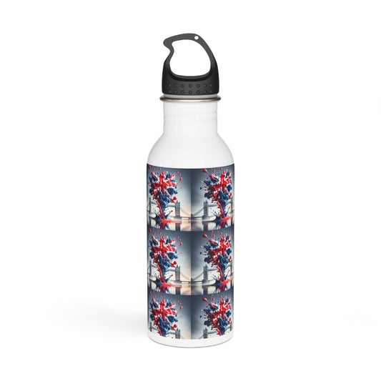 Patriotic Stainless Steel Water Bottle - Union Jack Design - Premium Water Bottle from Printify - Just $15.47! Shop now at Craftklart.store