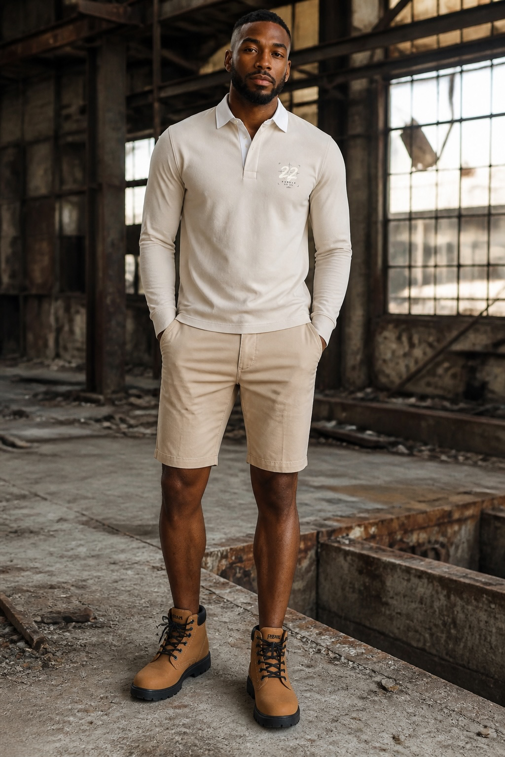 UNSEEN Urban Plain Rugby Shirt