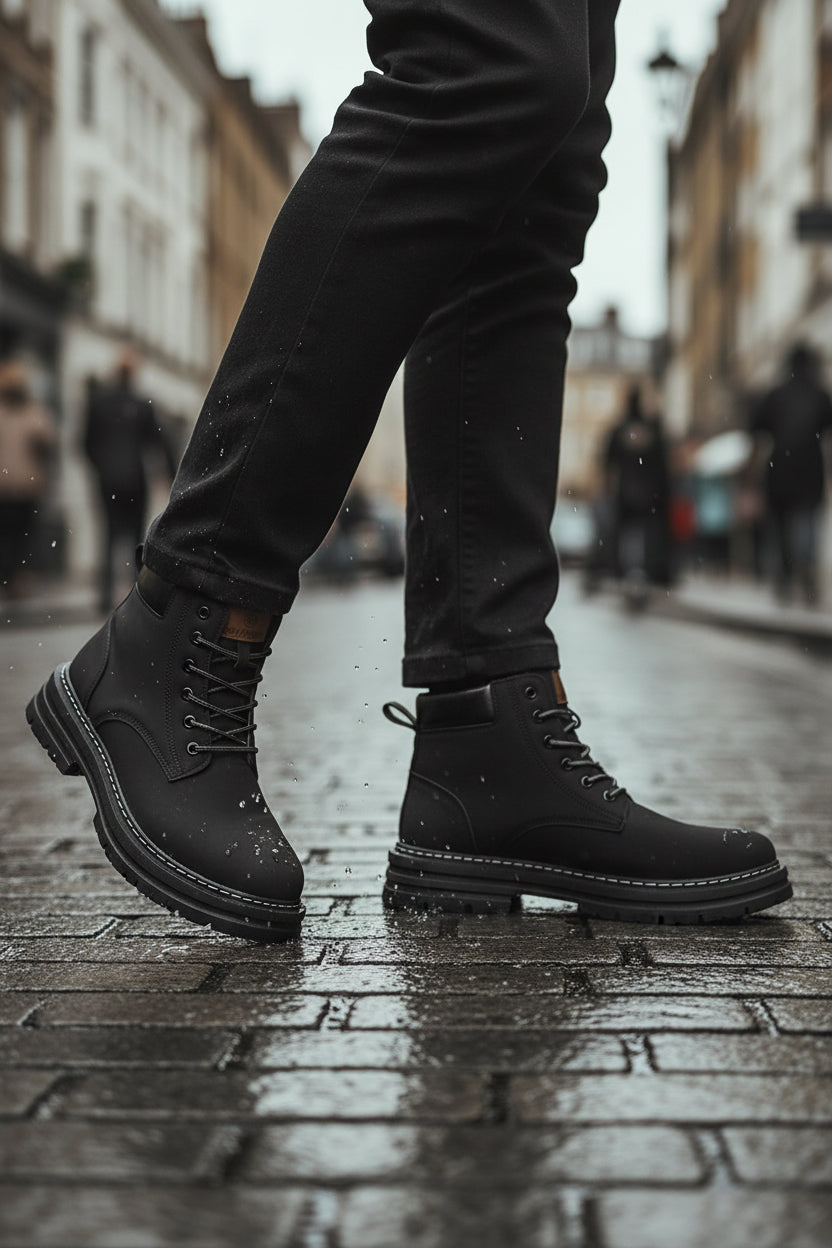 Urban Fashion & Streetwear | Craftklart Rugged Lace Up Ankle Boots