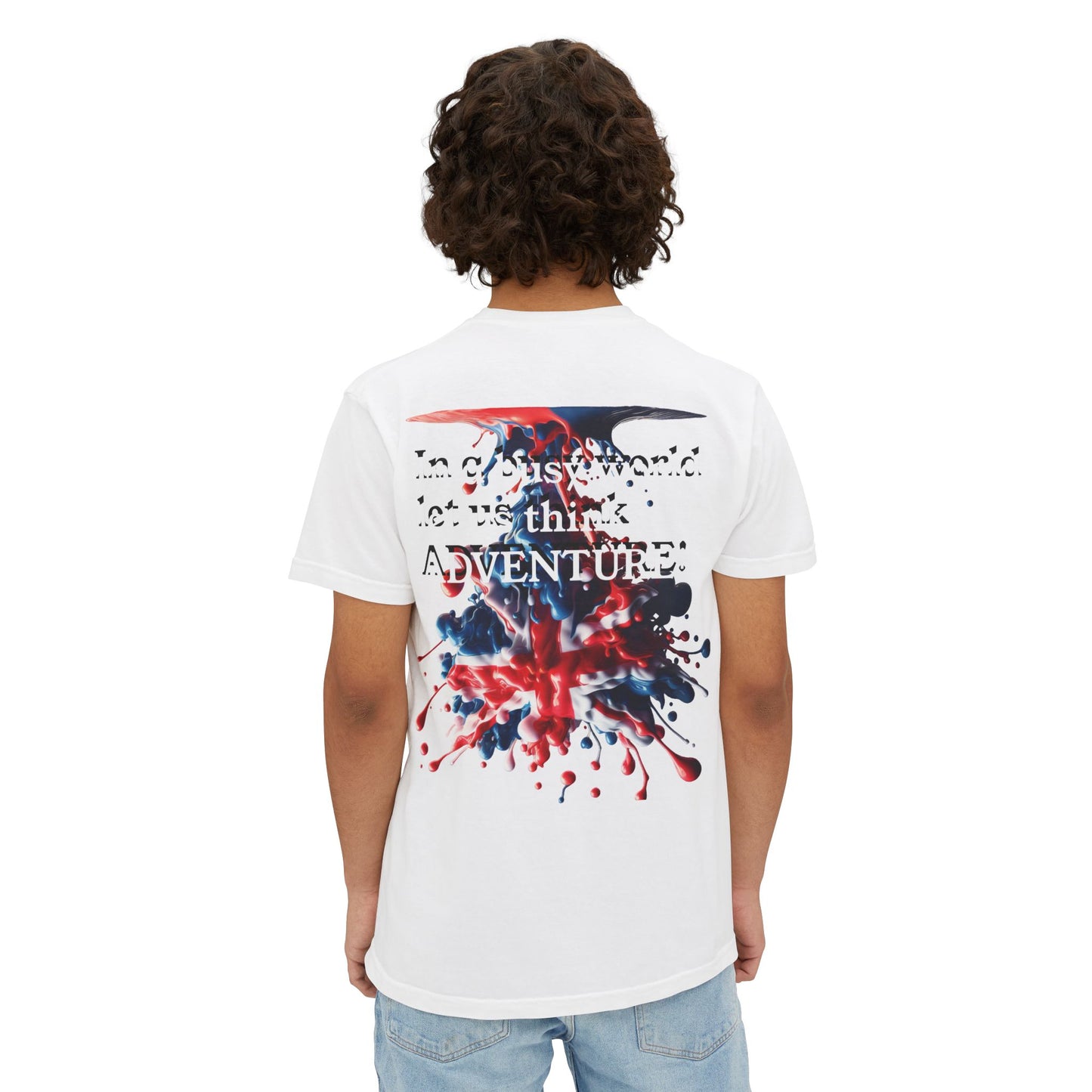 Adventure-Inspired Unisex Pocket T-Shirt with UK Design - Premium T-Shirt from Printify - Just $27.01! Shop now at Craftklart.store