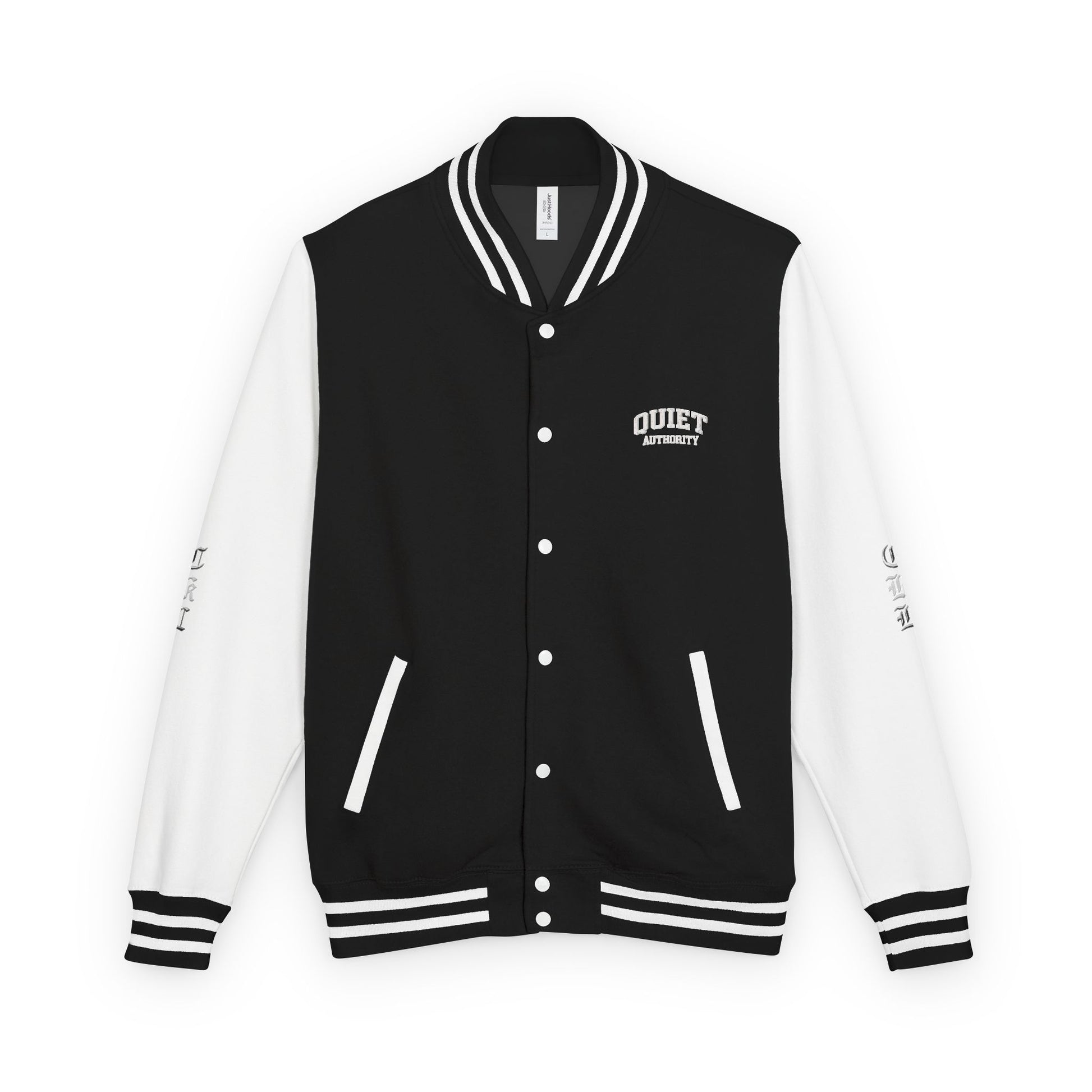 Craftklart UK Underground varsity jacket with retro letterman style, featuring classic streetwear design and bold lettering.