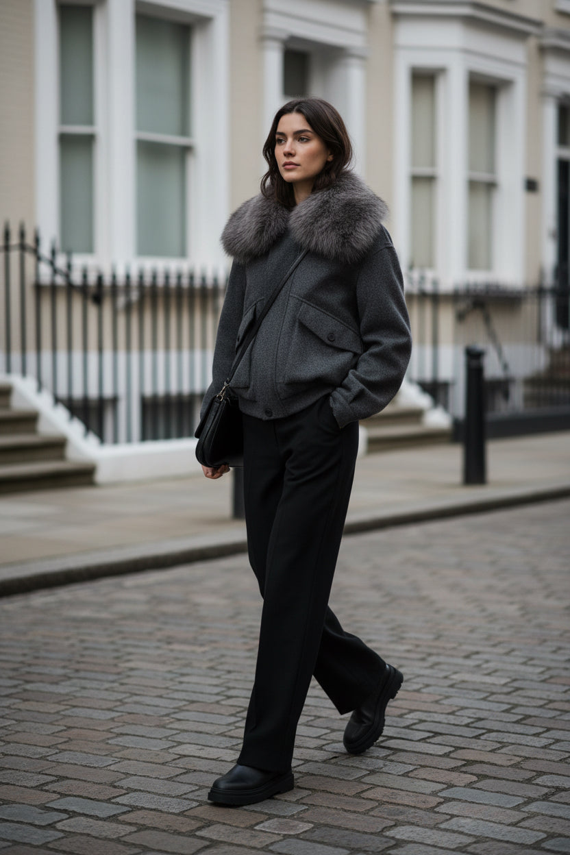 Loose casual warm winter jacket cotton jacket