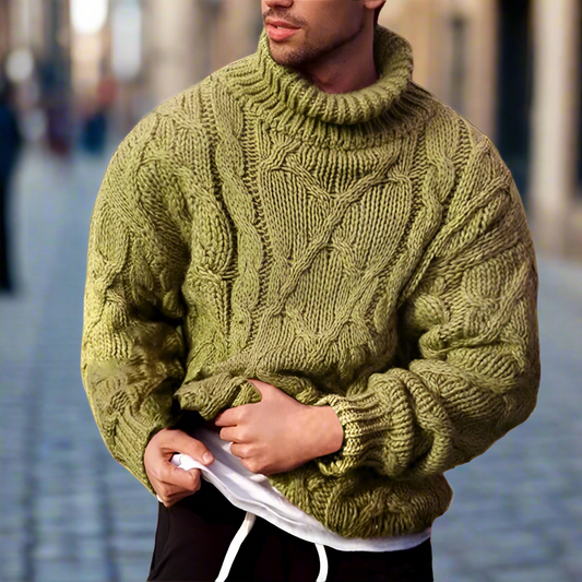 Urban Artic Oversize Braided Knitted Sweater