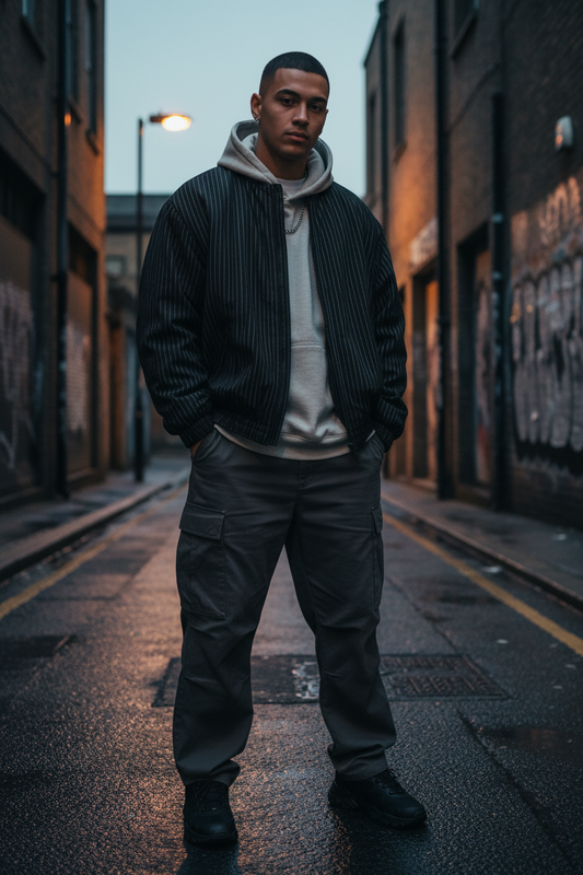 Unisex Striped Full-Zip Track Jacket