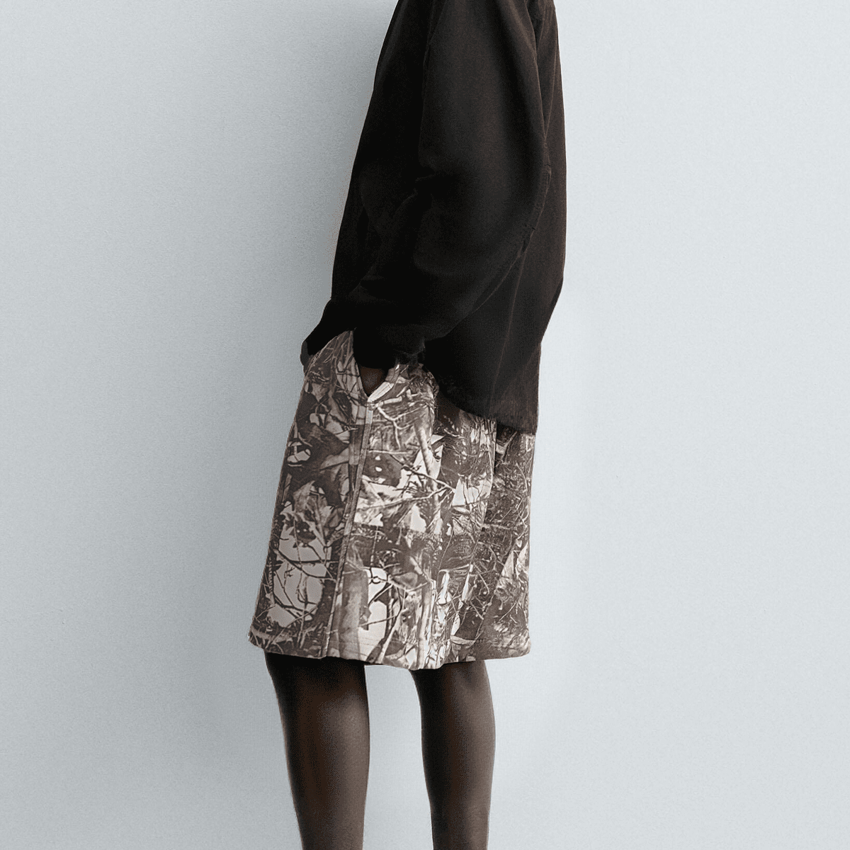 Camo French Terry Shorts