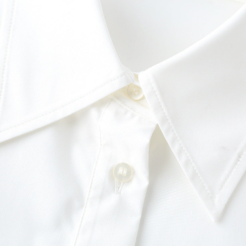 Polo Collar Long Sleeve Shirt — Clean Minimal Streetwear