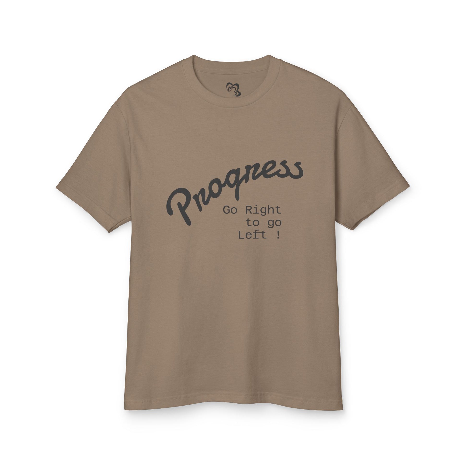 Funny Progress Tee - Unisex Heavyweight Cotton Shirt for Positive Vibes - Premium T-Shirt from Printify - Just $28! Shop now at Craftklart.store