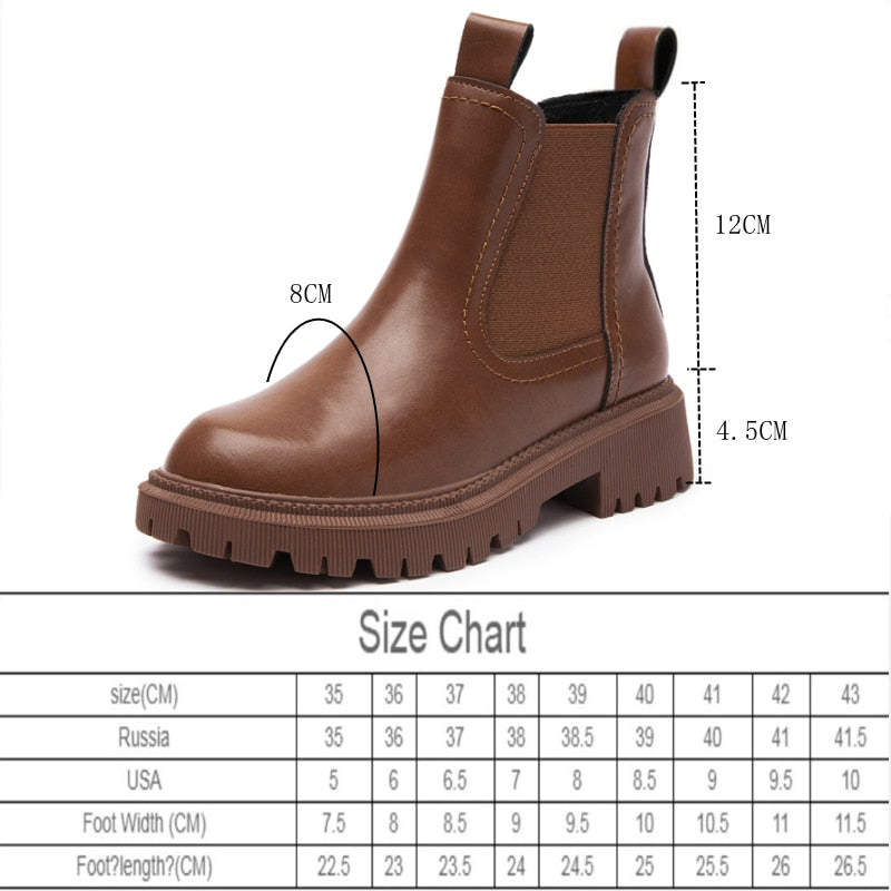 Chelsea Boots — Genuine Leather Ankle Boots for Women
