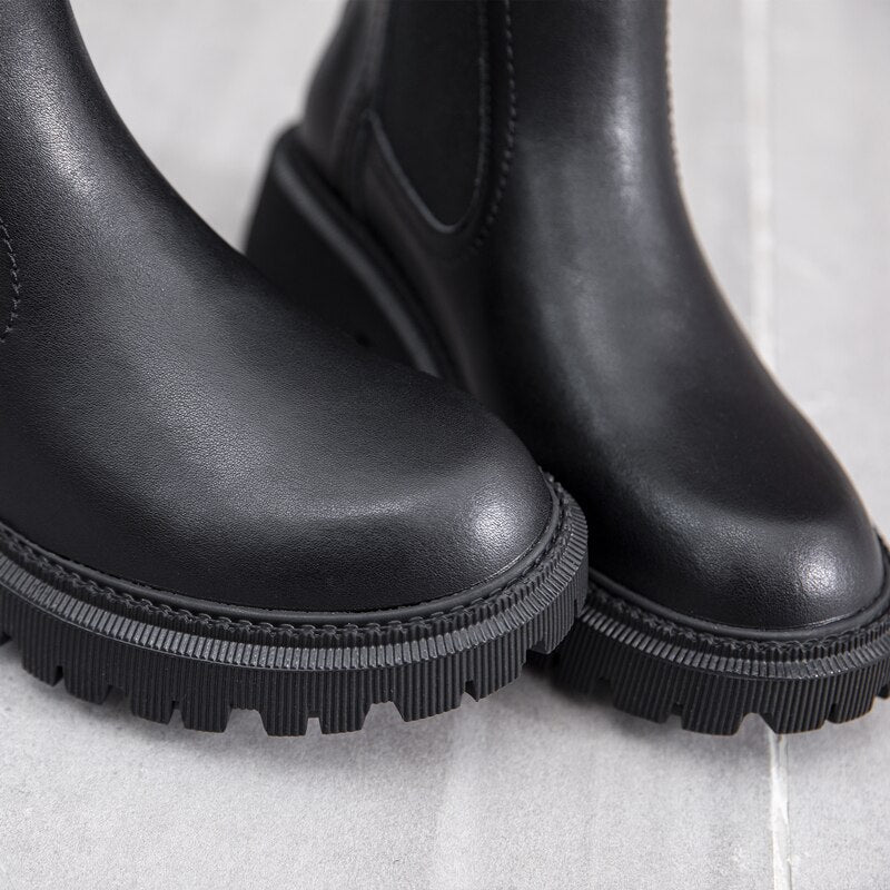 Chelsea Boots — Genuine Leather Ankle Boots for Women
