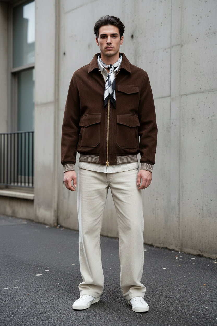Craftklart Wide Shoulder Jacket — Structured Outerwear