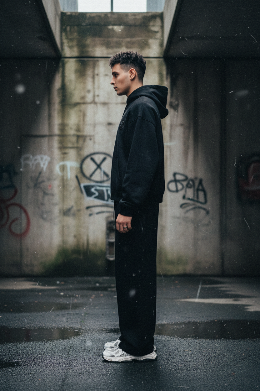 UNSEEN Heavyweight Wide Leg Sweatpants — 400GSM Terry