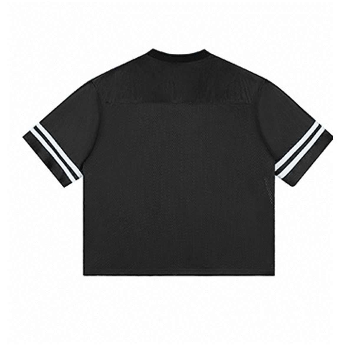 Urban Fashion & Streetwear Contrast Cut-Out V-Neck T-Shirt, oversized fit, 240GSM, black with stylish cut-out design.