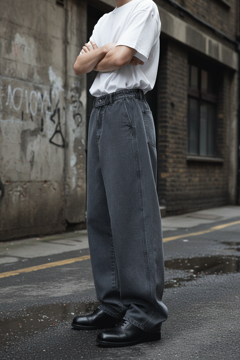 The Unseen Curved Blade Denim — Washed