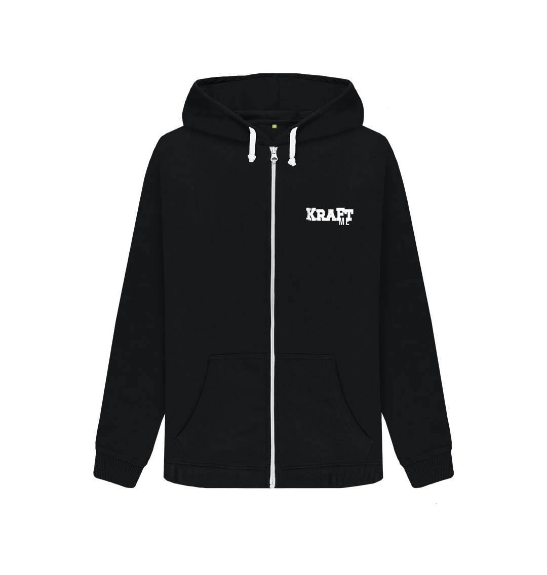 Black Zip hoody Front