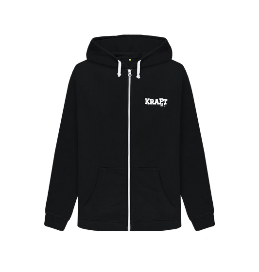 Black Zip hoody Front