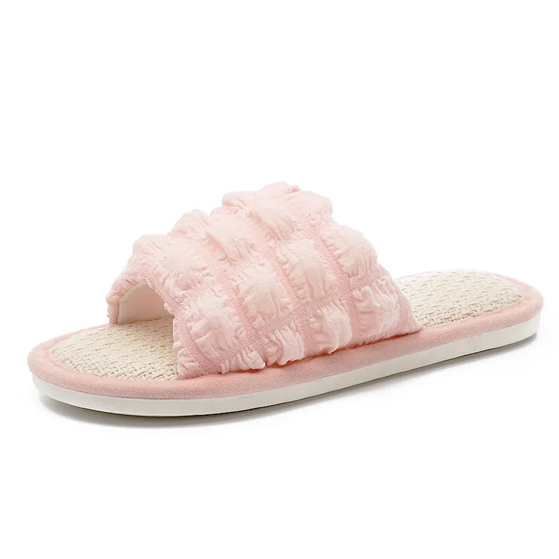 Cute Summer Styled Open Toe Flats Slippers - Premium Slippers from Trendsi - Just $12.74! Shop now at Craftklart.store