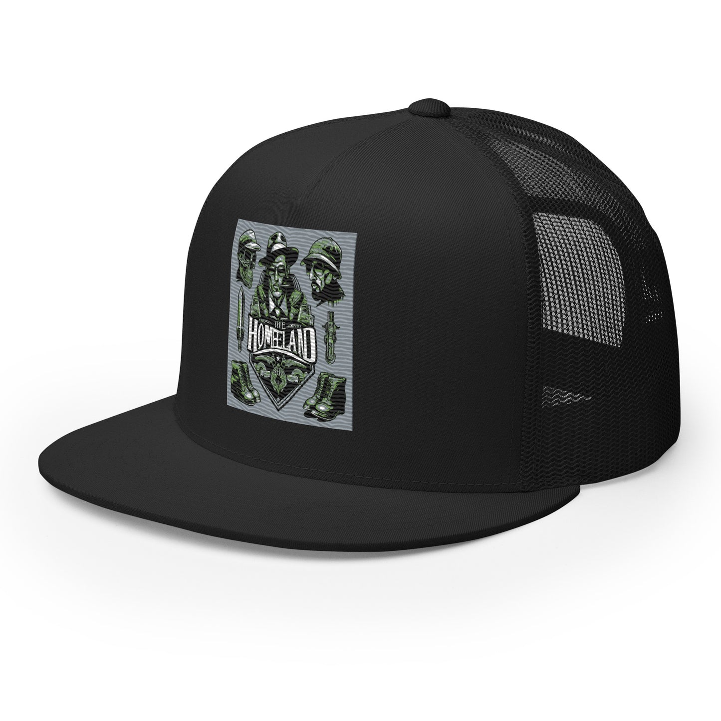 Homieland Trucker Cap - Premium Cap from Craftklart.store - Just $16! Shop now at Craftklart.store