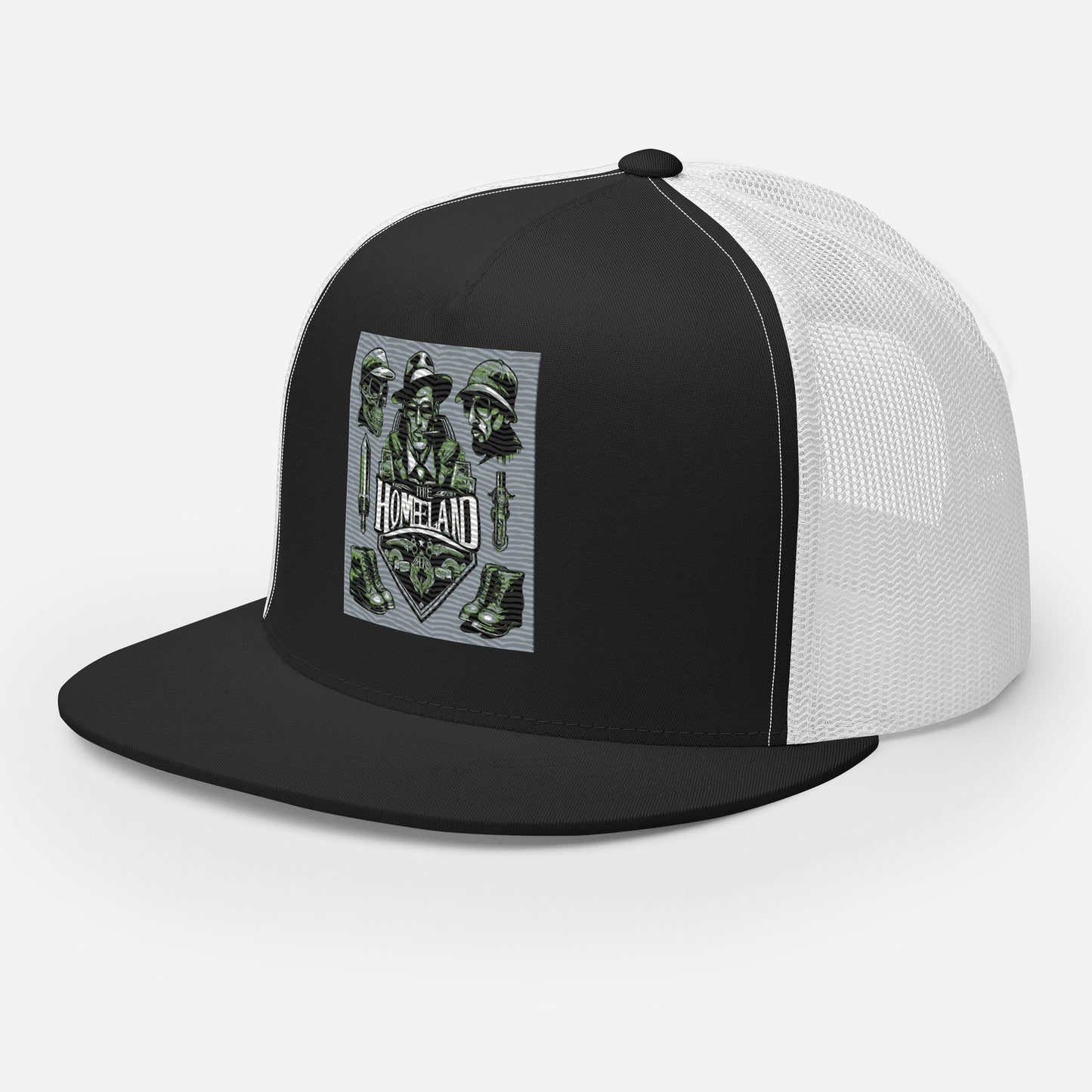 Homieland Trucker Cap - Premium Cap from Craftklart.store - Just $16! Shop now at Craftklart.store