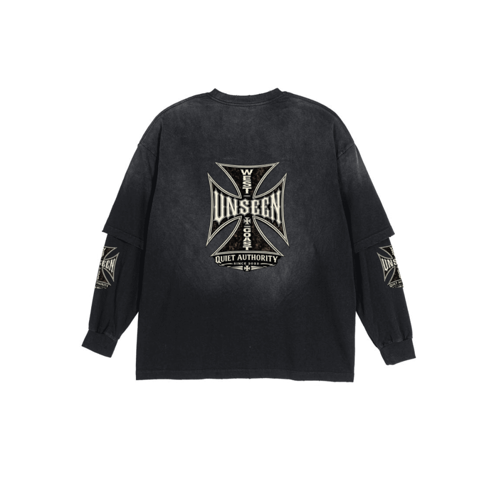 West Coast UNSEEN Washed Vintage Long-Sleeve Tee