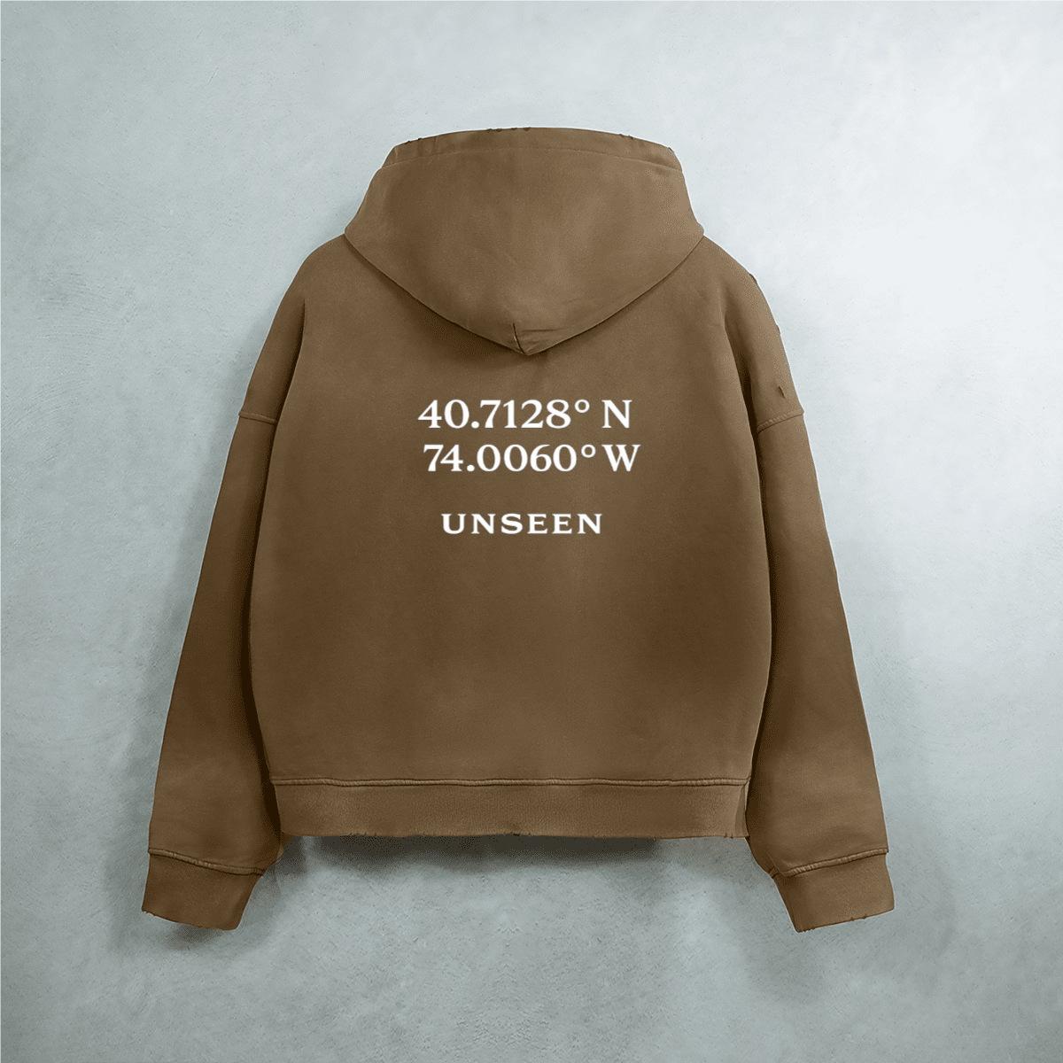 Distressed Zip-Up Hoodie — 420GSM