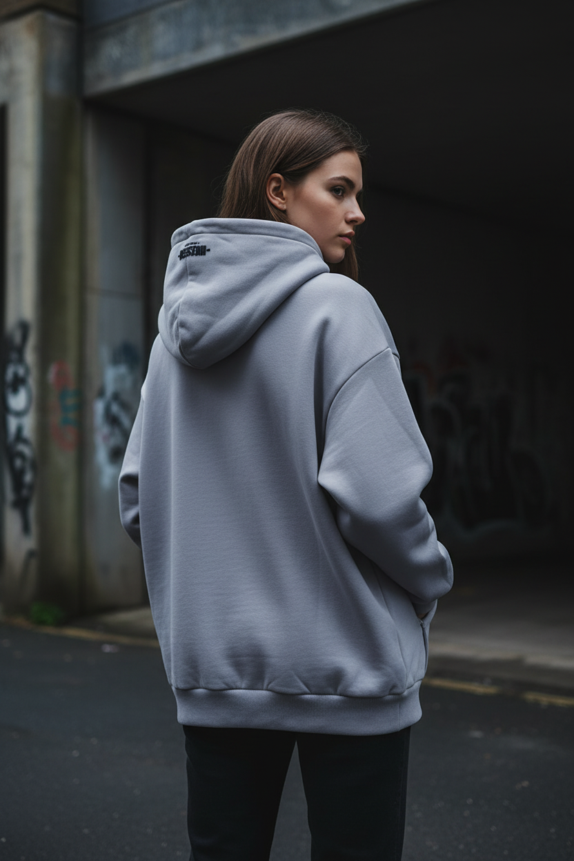 Quiet Form Hoodie — Ladies | 460GSM Oversized Heavyweight