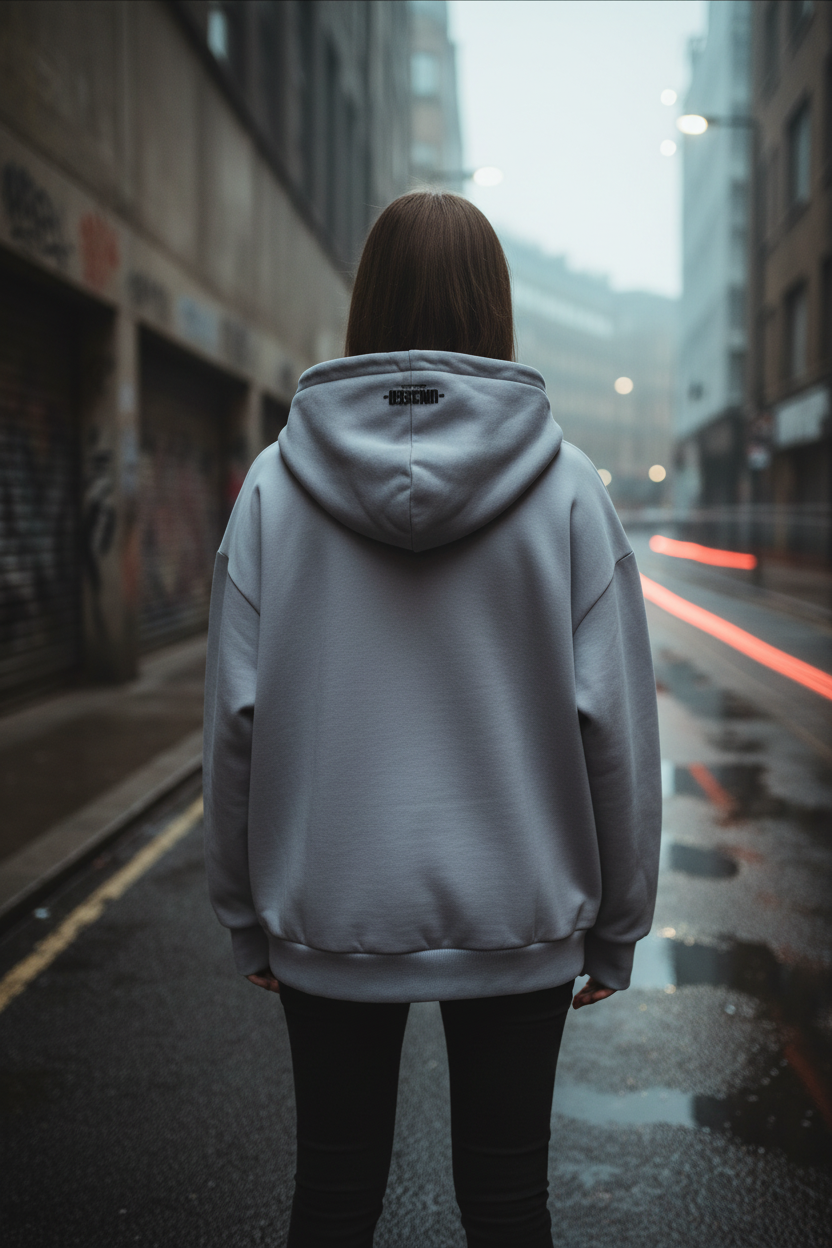Quiet Form Hoodie — Ladies | 460GSM Oversized Heavyweight