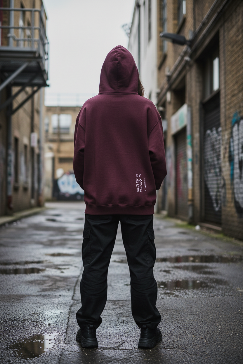 Quiet Form Zip Hoodie — 380GSM Fleece Oversized