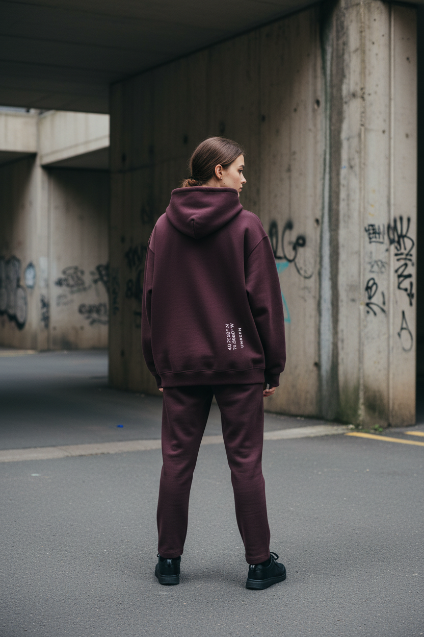Quiet Form Zip Hoodie — 380GSM Fleece Oversized