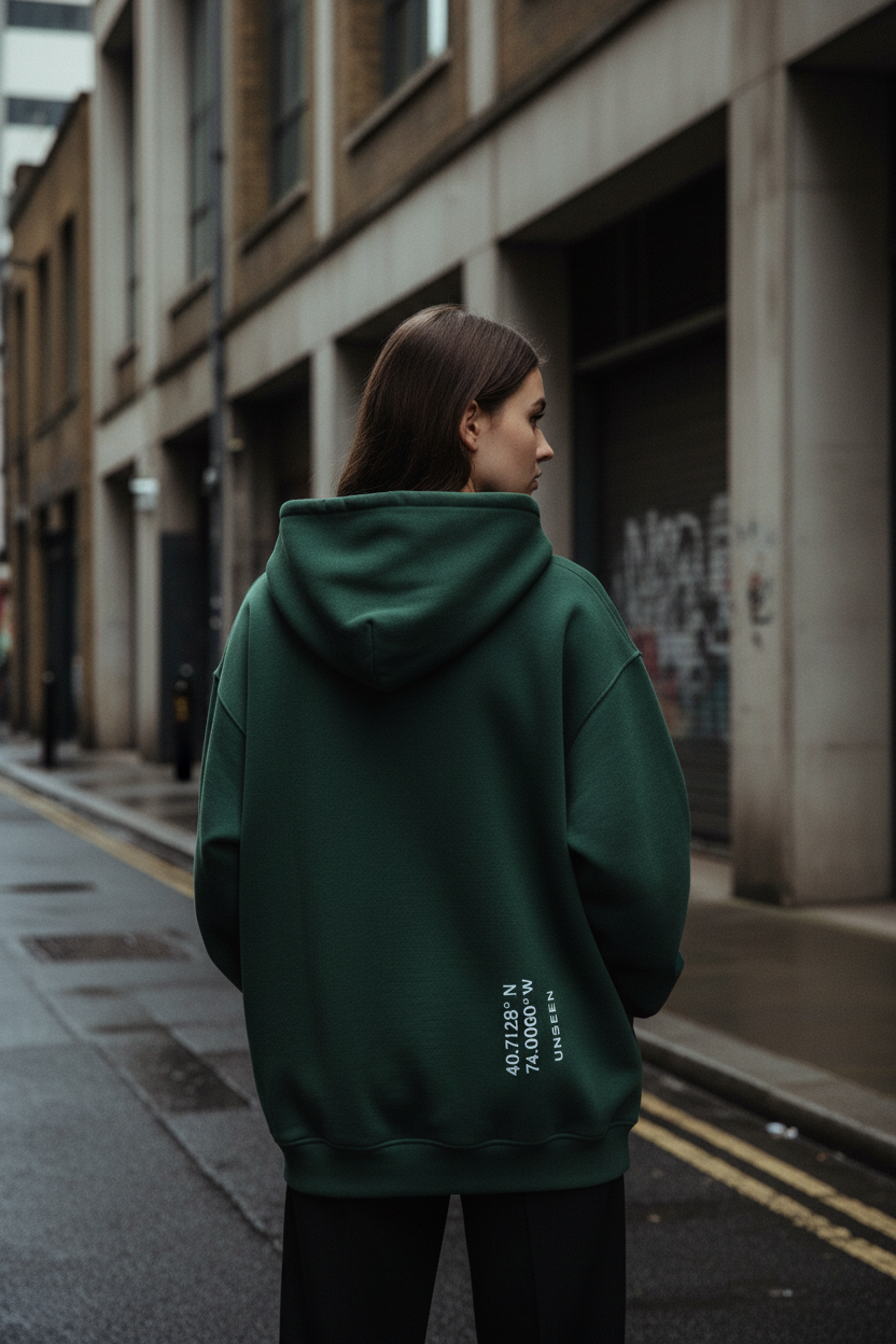 Quiet Form Zip Hoodie — 380GSM Fleece Oversized
